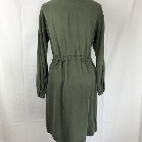 Olive green work dress - Picture 4 of 5